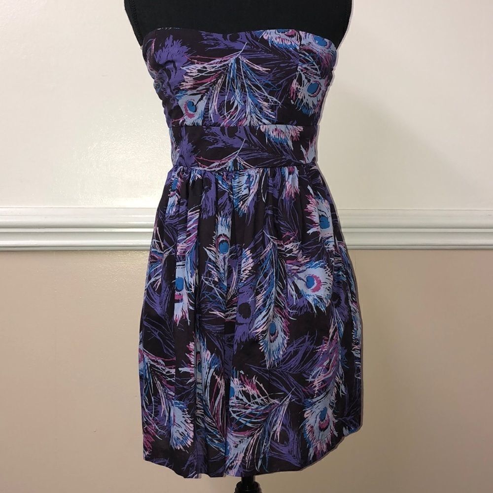 Forever 21 Strapless Purple Dress